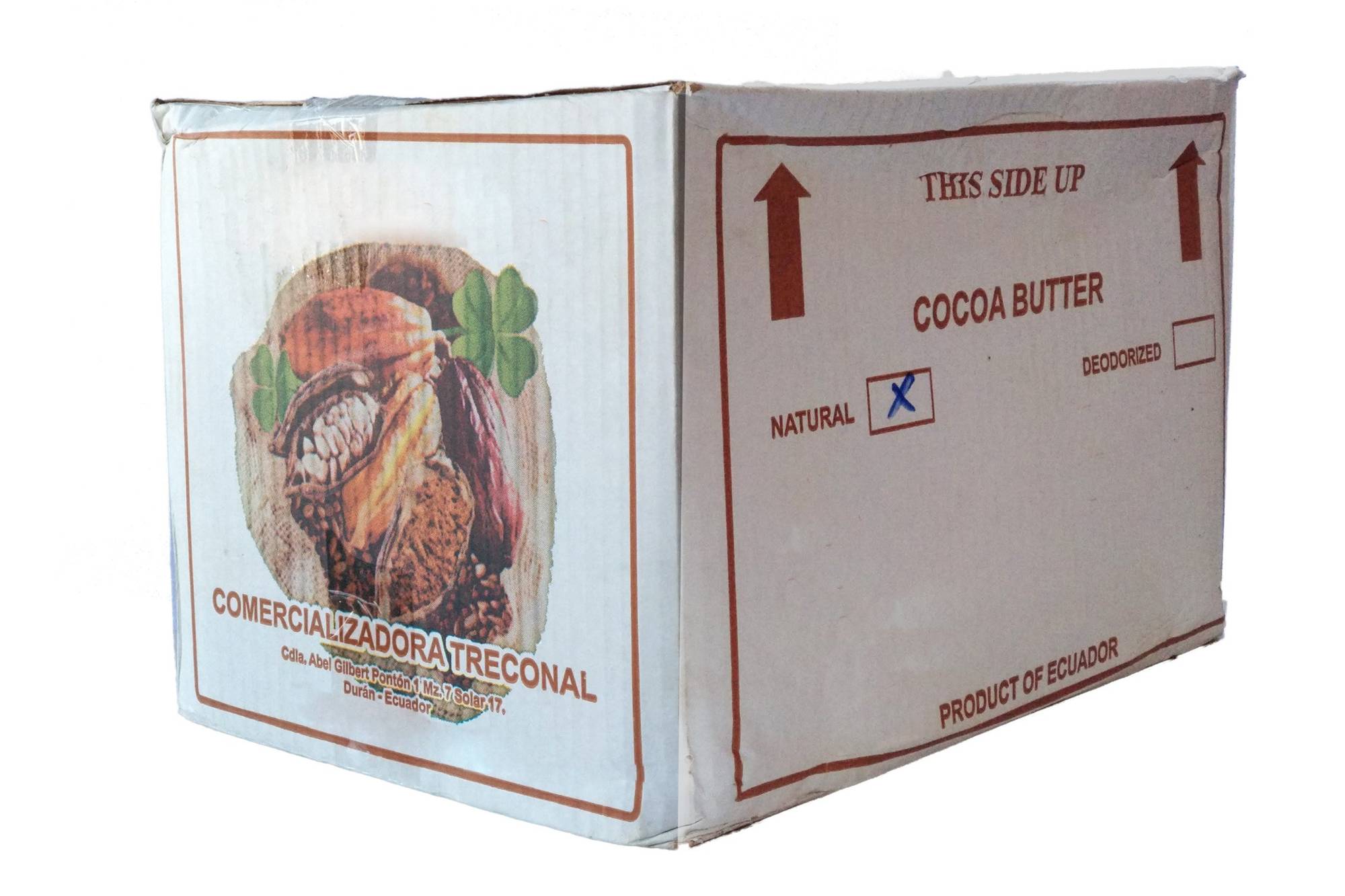 Cocoa Butter - 25kg - Natural Unrefined Cacao Butter Ecuador Food Grade